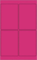 Tape Logic - 6" Long, Fluorescent Pink Paper Laser Label - For Laser Printers - Eagle Tool & Supply