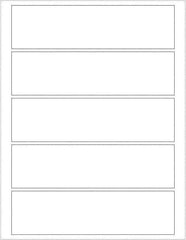 Tape Logic - 7-1/2" Long, White Paper Laser Label - For Laser Printers - Eagle Tool & Supply