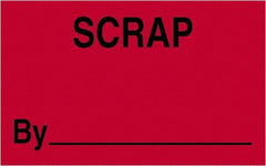 Tape Logic - 2" Long, Fluorescent Red Paper Shipping Label - For Multi-Use - Eagle Tool & Supply