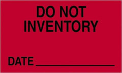 Tape Logic - 5" Long, Fluorescent Red Paper Shipping Label - For Multi-Use - Eagle Tool & Supply