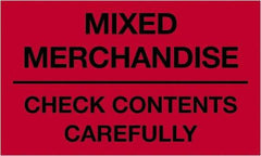 Tape Logic - 5" Long, Fluorescent Red Paper Shipping Label - For Multi-Use - Eagle Tool & Supply