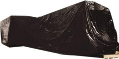 Made in USA - 100" Long x 24" Wide Polyethylene Plastic Film - Black, Case - Eagle Tool & Supply