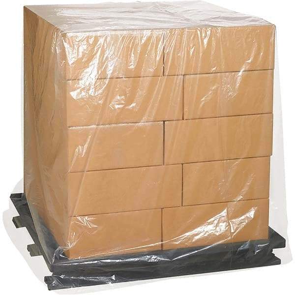 Made in USA - 68" Long x 65" Wide x 82" High Pallet Cover - Clear, Case, 25 Piece - Eagle Tool & Supply