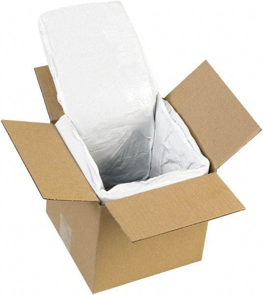 Made in USA - 6" Long x 6" Wide x 6" High x 1" Thick Box Liner - White, Case - Eagle Tool & Supply