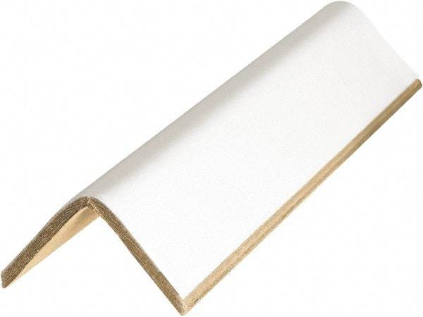 Made in USA - 36" Long x 2-1/2" Wide x 2-1/2" High Edge Guard - White, Case - Eagle Tool & Supply