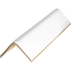 Made in USA - 40" Long x 2-1/2" Wide x 2-1/2" High Edge Guard - White, Pallet - Eagle Tool & Supply