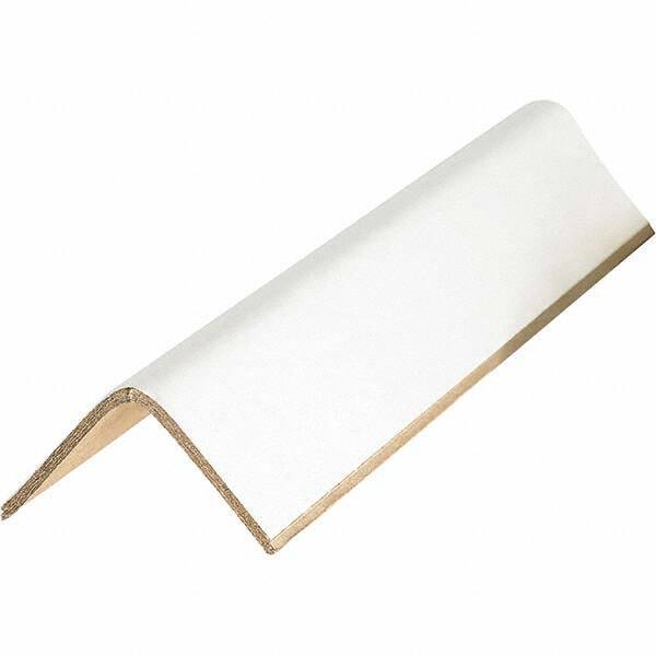 Made in USA - 30" Long x 2-1/2" Wide x 2-1/2" High Edge Guard - White, Case - Eagle Tool & Supply