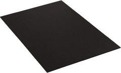 Made in USA - 48" Long x 48" Wide Plastic Sheet - Black - Eagle Tool & Supply