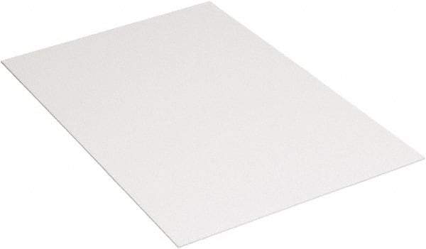 Made in USA - 96" Long x 48" Wide Plastic Sheet - White - Eagle Tool & Supply