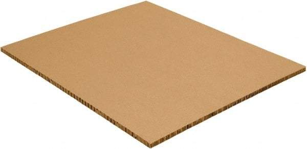 Made in USA - 1" High x 40" Long x 48" Wide Honeycomb Sheet - Kraft - Eagle Tool & Supply
