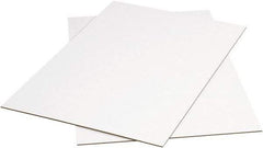 Made in USA - 48" Long x 40" Wide Corrugated Sheet - White - Eagle Tool & Supply