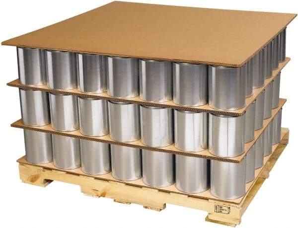 Made in USA - 48" Long x 40" Wide Triple Wall Corrugated Sheet - Kraft - Eagle Tool & Supply