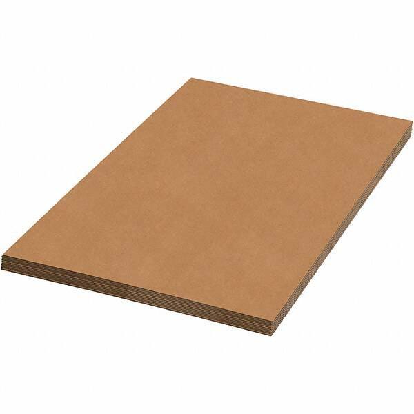Made in USA - 60" Long x 60" Wide Corrugated Sheet - Kraft - Eagle Tool & Supply