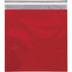 Value Collection - 13" Long x 10-3/4" Wide Peel-Off Self-Seal Metallic Mailer - Red - Eagle Tool & Supply