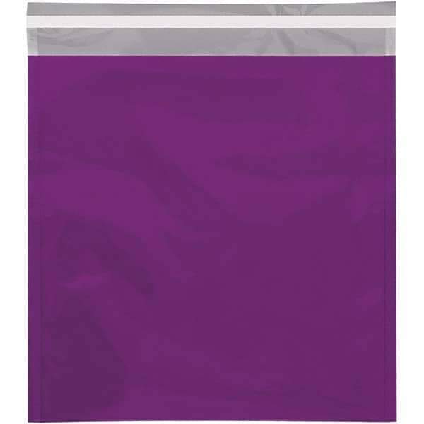 Value Collection - 13" Long x 10-3/4" Wide Peel-Off Self-Seal Metallic Mailer - Purple - Eagle Tool & Supply