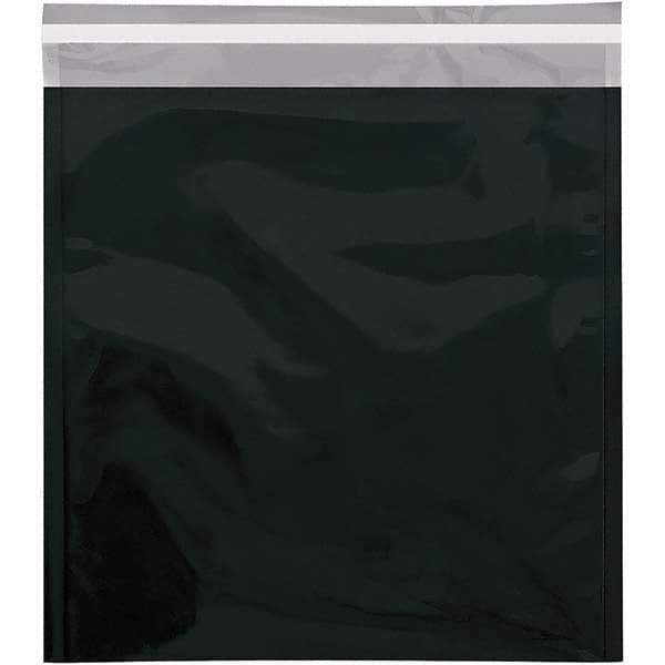 Value Collection - 13" Long x 10-3/4" Wide Peel-Off Self-Seal Metallic Mailer - Black - Eagle Tool & Supply