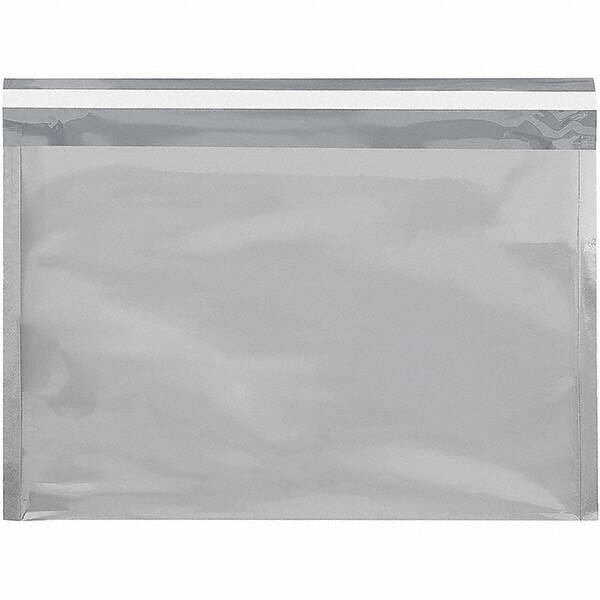 Value Collection - 12-3/4" Long x 9-1/2" Wide Peel-Off Self-Seal Metallic Mailer - Silver - Eagle Tool & Supply