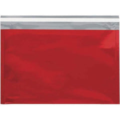 Value Collection - 12-3/4" Long x 9-1/2" Wide Peel-Off Self-Seal Metallic Mailer - Red - Eagle Tool & Supply