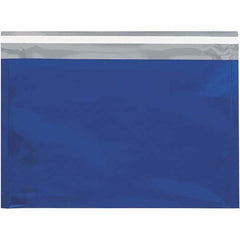 Value Collection - 12-3/4" Long x 9-1/2" Wide Peel-Off Self-Seal Metallic Mailer - Blue - Eagle Tool & Supply