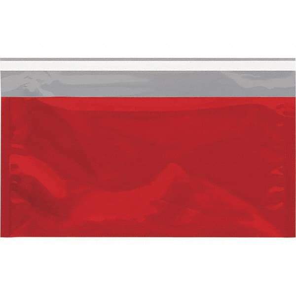 Value Collection - 10-1/4" Long x 6-1/4" Wide Peel-Off Self-Seal Metallic Mailer - Red - Eagle Tool & Supply