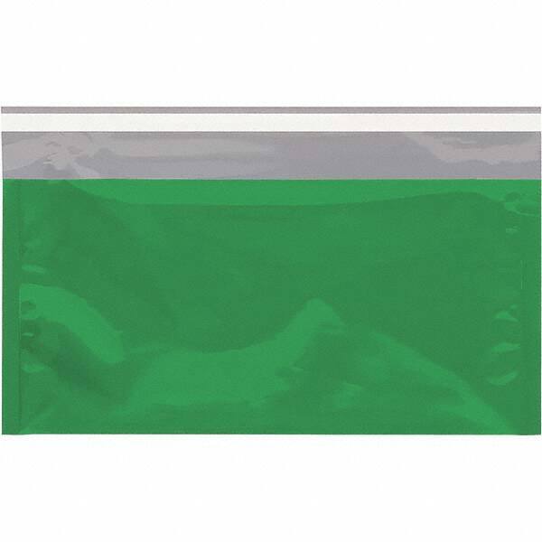 Value Collection - 10-1/4" Long x 6-1/4" Wide Peel-Off Self-Seal Metallic Mailer - Green - Eagle Tool & Supply