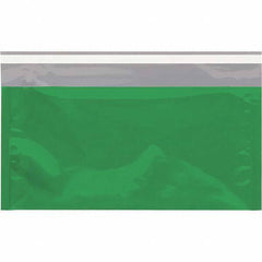 Value Collection - 10-1/4" Long x 6-1/4" Wide Peel-Off Self-Seal Metallic Mailer - Green - Eagle Tool & Supply