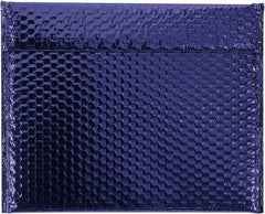 Made in USA - 11" Long x 13-3/4" Wide Peel-Off Self-Seal Bubble Mailer - Blue - Eagle Tool & Supply