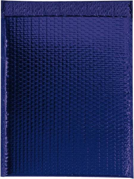 Made in USA - 17-1/2" Long x 13" Wide Peel-Off Self-Seal Bubble Mailer - Blue - Eagle Tool & Supply