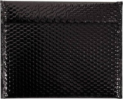 Made in USA - 11" Long x 13-3/4" Wide Peel-Off Self-Seal Bubble Mailer - Black - Eagle Tool & Supply