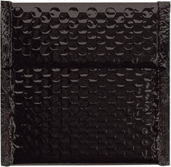 Made in USA - 6-3/4" Long x 7" Wide Peel-Off Self-Seal Bubble Mailer - Black - Eagle Tool & Supply