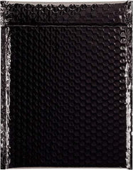 Made in USA - 11-1/2" Long x 9" Wide Peel-Off Self-Seal Bubble Mailer - Black - Eagle Tool & Supply