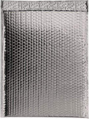 Made in USA - 17-1/2" Long x 13" Wide Peel-Off Self-Seal Bubble Mailer - Silver - Eagle Tool & Supply