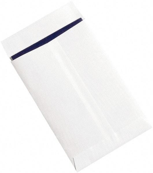 Made in USA - 9" Long x 6" Wide Peel-Off Self-Seal Flat Envelope - White - Eagle Tool & Supply