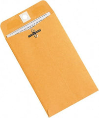 Made in USA - 6-3/8" Long x 4" Wide Clasp Kraft Catalog Envelope - Kraft - Eagle Tool & Supply