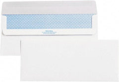 Made in USA - 9-1/2" Long x 4-1/8" Wide Self Seal Plain White Envelope - White - Eagle Tool & Supply