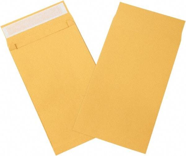 Made in USA - 15" Long x 10" Wide Peel-Off Self-Seal Natural Kraft Envelope - Kraft - Eagle Tool & Supply
