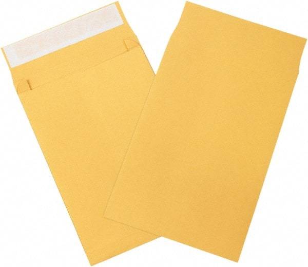 Made in USA - 13" Long x 10" Wide Peel-Off Self-Seal Natural Kraft Envelope - Kraft - Eagle Tool & Supply