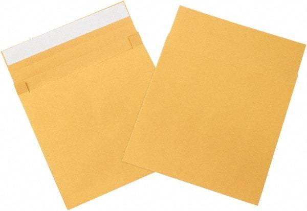 Made in USA - 12" Long x 10" Wide Peel-Off Self-Seal Natural Kraft Envelope - Kraft - Eagle Tool & Supply