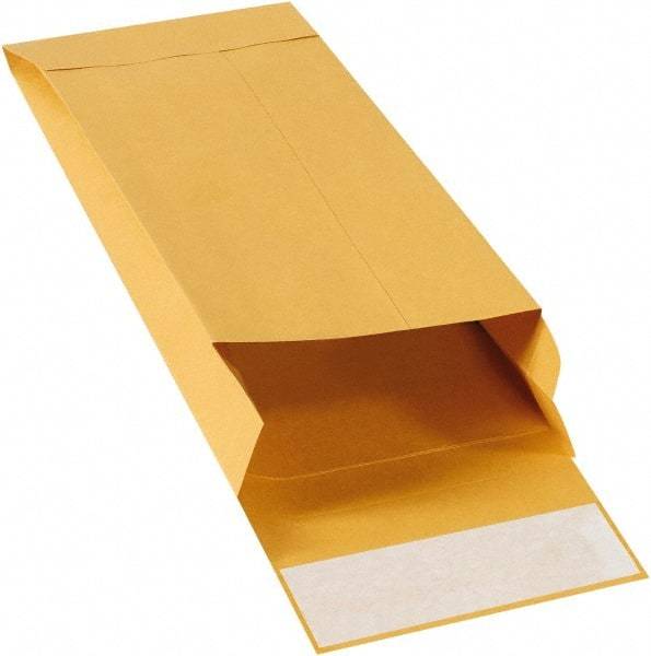 Made in USA - 11" Long x 5" Wide Peel-Off Self-Seal Natural Kraft Envelope - Kraft - Eagle Tool & Supply