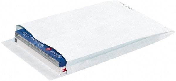 Dupont - 16" Long x 12" Wide Peel-Off Self-Seal Tyvek Expansion Envelope - White - Eagle Tool & Supply