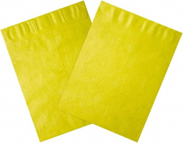 Dupont - 15-1/2" Long x 12" Wide Peel-Off Self-Seal Tyvek Flat Catalog Envelopes - Yellow - Eagle Tool & Supply