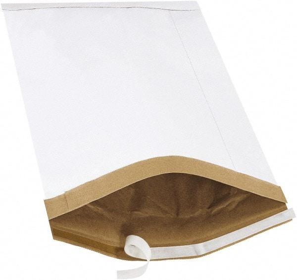 Made in USA - 19" Long x 12-1/2" Wide Peel-Off Self-Seal Padded Mailer - White - Eagle Tool & Supply