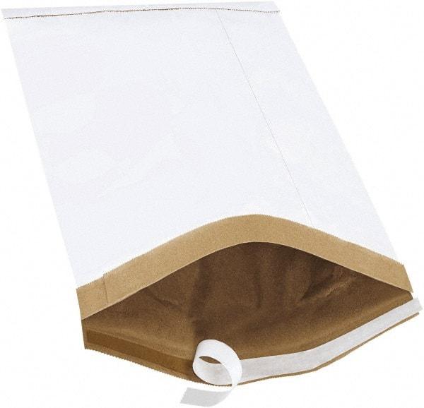 Made in USA - 16" Long x 10-1/2" Wide Peel-Off Self-Seal Padded Mailer - White - Eagle Tool & Supply