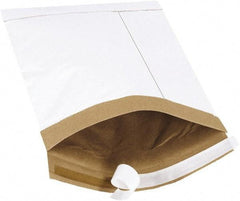 Made in USA - 12" Long x 7-1/4" Wide Peel-Off Self-Seal Padded Mailer - White - Eagle Tool & Supply