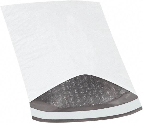 Made in USA - 10" Long x 6-1/2" Wide Peel-Off Self-Seal Padded Mailer - White - Eagle Tool & Supply
