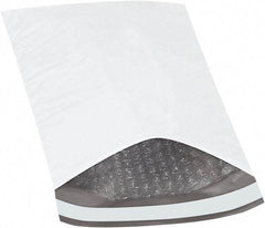 Made in USA - 10" Long x 6-1/2" Wide Peel-Off Self-Seal Padded Mailer - White - Eagle Tool & Supply
