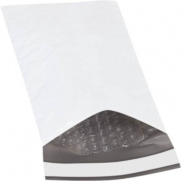 Made in USA - 10" Long x 5" Wide Peel-Off Self-Seal Padded Mailer - White - Eagle Tool & Supply