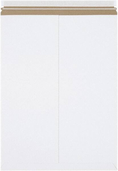 Made in USA - 24" Long x 18" Wide Peel-Off Self-Seal Flat Mailer - White - Eagle Tool & Supply