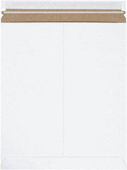 Made in USA - 15" Long x 12-3/4" Wide Peel-Off Self-Seal Flat Mailer - White - Eagle Tool & Supply