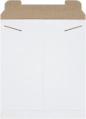Made in USA - 15" Long x 12-3/4" Wide Regular Flat Mailer - White - Eagle Tool & Supply